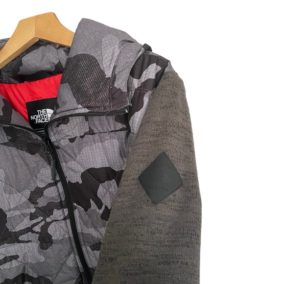 NWT The North Face Skagit Graphite Gray Camo Puffer Quilted Jacket Mens Large - Picture 4 of 7
